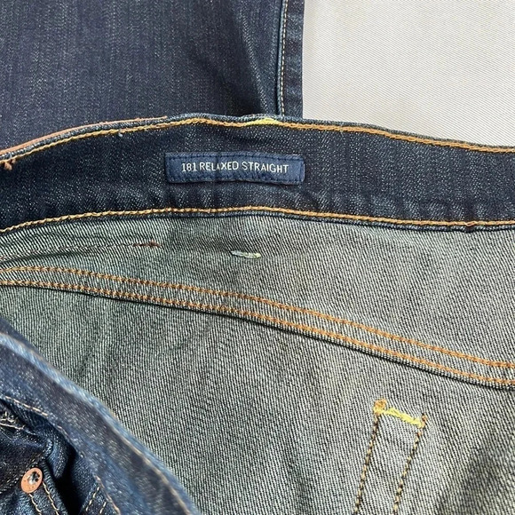 NWT Lucky Brand 181 Relaxed Straight Leg Jean Size Waist 50 Length 32 - Picture 4 of 11